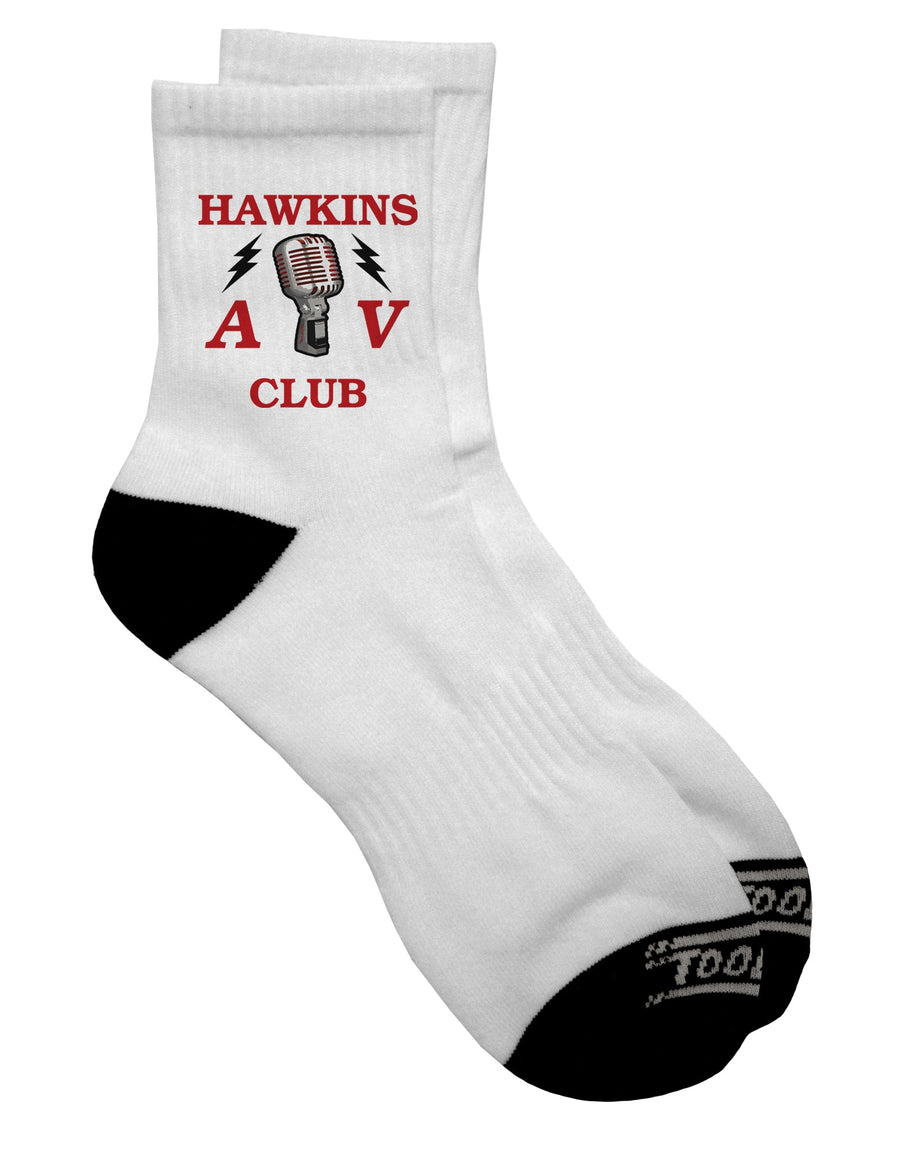 Hawkins AV Club Adult Short Socks - Expertly Curated Collection by TooLoud-Socks-TooLoud-White-Ladies-4-6-Davson Sales