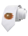 Hazy Moon Printed White Necktie