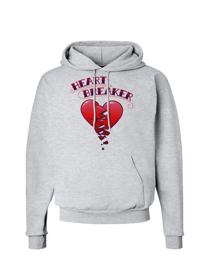 Heart Breaker Cute Hoodie Sweatshirt by-Hoodie-TooLoud-AshGray-Small-Davson Sales