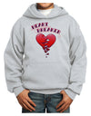 Heart Breaker Cute Youth Hoodie Pullover Sweatshirt by-Youth Hoodie-TooLoud-Ash-XS-Davson Sales