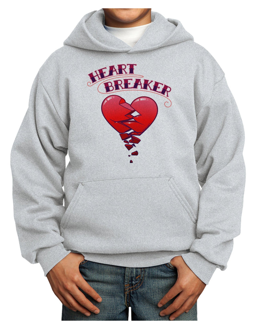 Heart Breaker Cute Youth Hoodie Pullover Sweatshirt by-Youth Hoodie-TooLoud-White-XS-Davson Sales