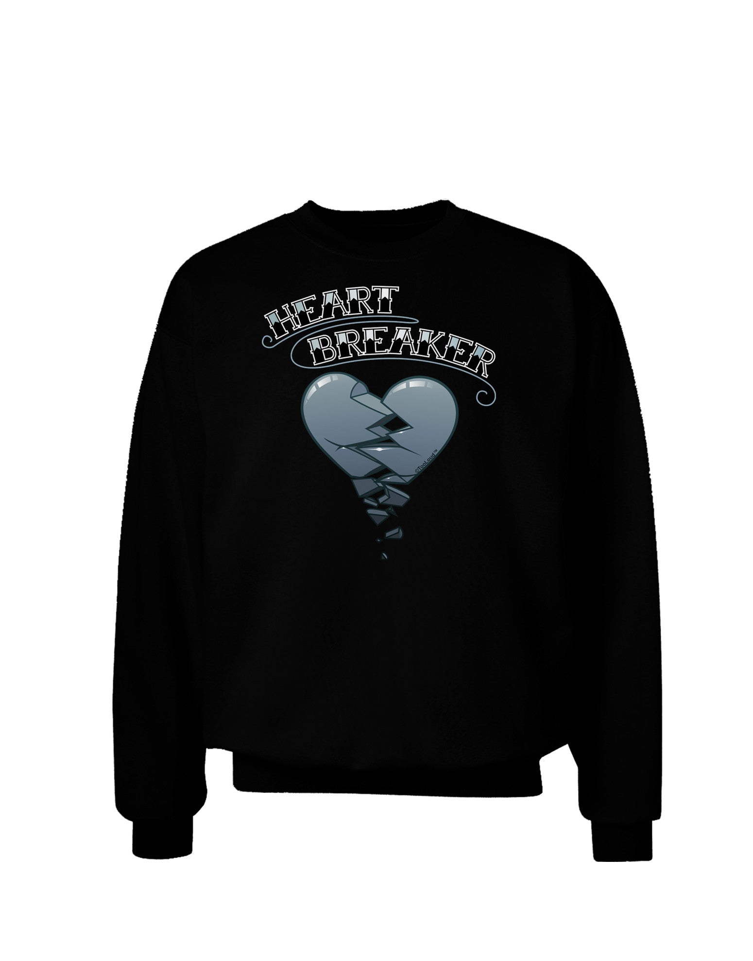 Heart Breaker Manly Adult Dark Sweatshirt by-Sweatshirts-TooLoud-Black-Small-Davson Sales