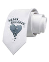 Heart Breaker Manly Printed White Necktie by