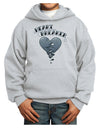 Heart Breaker Manly Youth Hoodie Pullover Sweatshirt by-Youth Hoodie-TooLoud-Ash-XS-Davson Sales