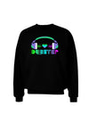 Heart Dubstep Adult Dark Sweatshirt-Sweatshirts-TooLoud-Black-Small-Davson Sales