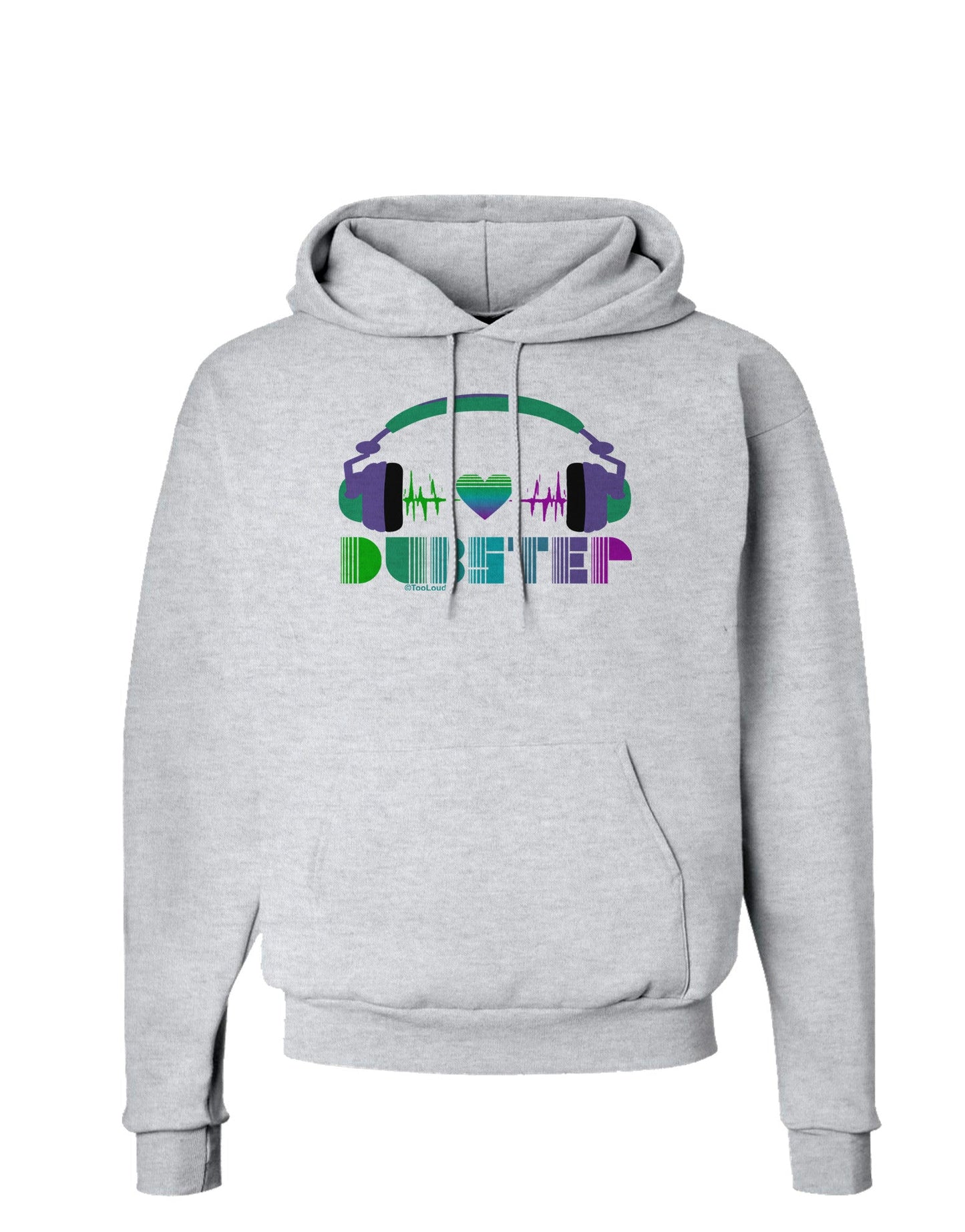 Heart Dubstep Hoodie Sweatshirt-Hoodie-TooLoud-AshGray-Small-Davson Sales