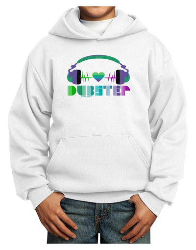 Heart Dubstep Youth Hoodie Pullover Sweatshirt-Youth Hoodie-TooLoud-White-XS-Davson Sales