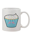 Heart Eyes Printed 11 oz Coffee Mug - A Delightful Cupcake with Sprinkles for the Discerning Connoisseur of Drinkware - TooLoud-11 OZ Coffee Mug-TooLoud-White-Davson Sales