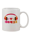 Heart House Printed 11 oz Coffee Mug - Exquisite Drinkware Expertise-11 OZ Coffee Mug-TooLoud-White-Davson Sales