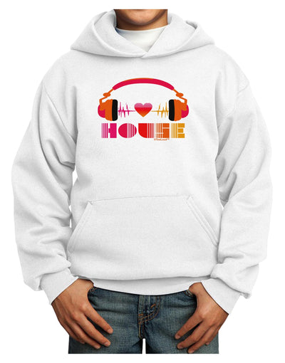 Heart House Youth Hoodie Pullover Sweatshirt-Youth Hoodie-TooLoud-White-XS-Davson Sales