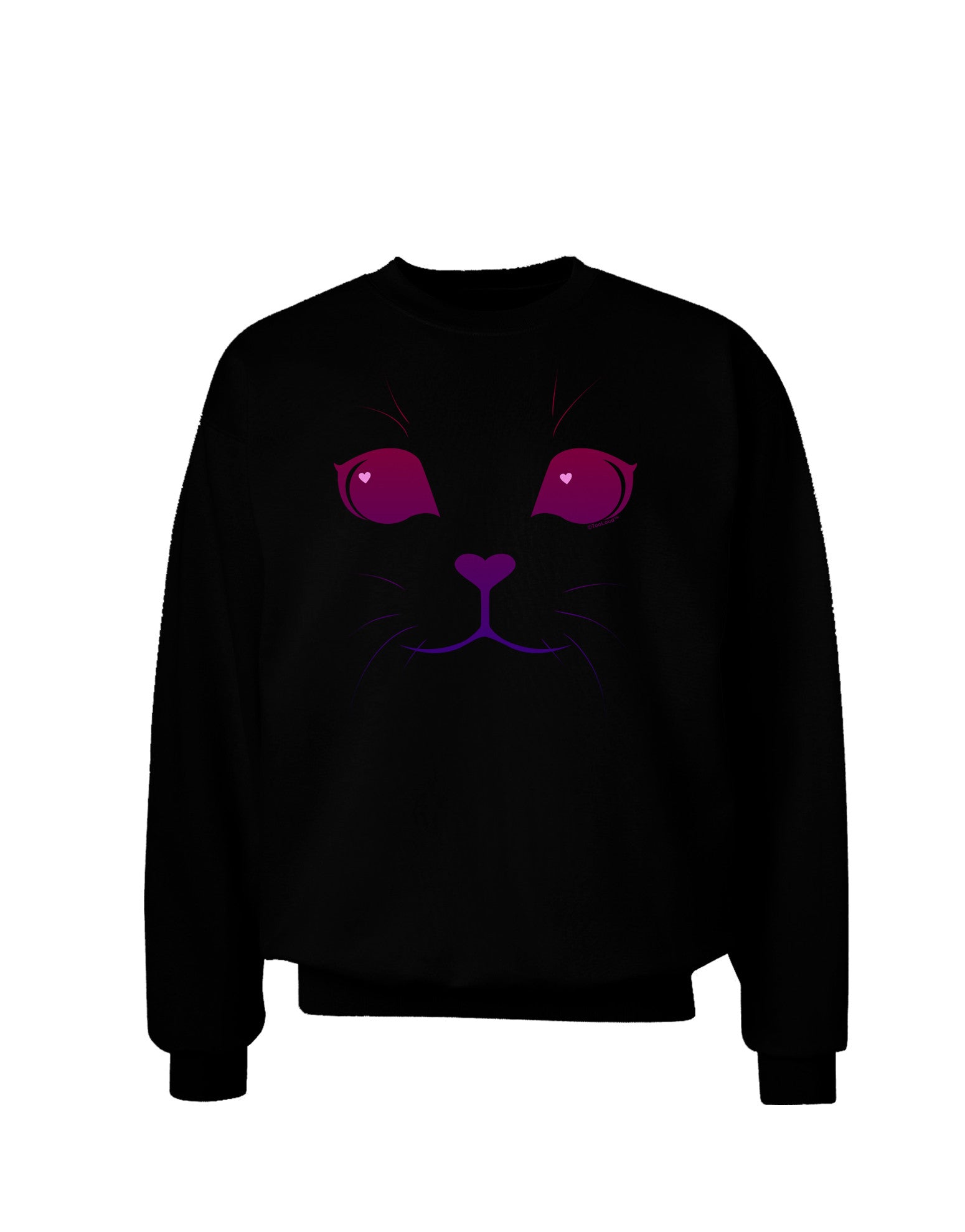 Heart Kitten Adult Dark Sweatshirt by-Sweatshirts-TooLoud-Black-Small-Davson Sales