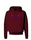 Heart Kitten Dark Hoodie Sweatshirt by-Hoodie-TooLoud-Maroon-Small-Davson Sales