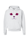 Heart Kitten Hoodie Sweatshirt by-Hoodie-TooLoud-White-Small-Davson Sales