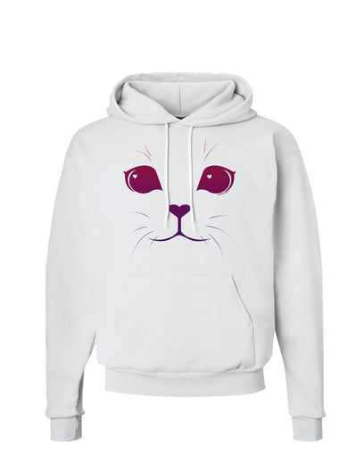 Heart Kitten Hoodie Sweatshirt by-Hoodie-TooLoud-White-Small-Davson Sales