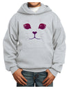 Heart Kitten Youth Hoodie Pullover Sweatshirt by-Youth Hoodie-TooLoud-Ash-XS-Davson Sales