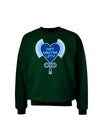 Heart Net Neutrality Adult Dark Sweatshirt-Sweatshirts-TooLoud-Deep-Forest-Green-Small-Davson Sales