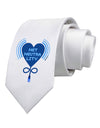 Heart Net Neutrality Printed White Necktie