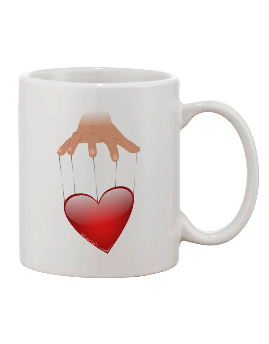 Heart on Puppet Strings Printed 11 oz Coffee Mug - Exquisite Drinkware Expertise-11 OZ Coffee Mug-TooLoud-White-Davson Sales