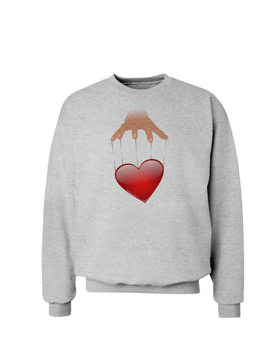 Heart on Puppet Strings Sweatshirt-Sweatshirts-TooLoud-AshGray-Small-Davson Sales