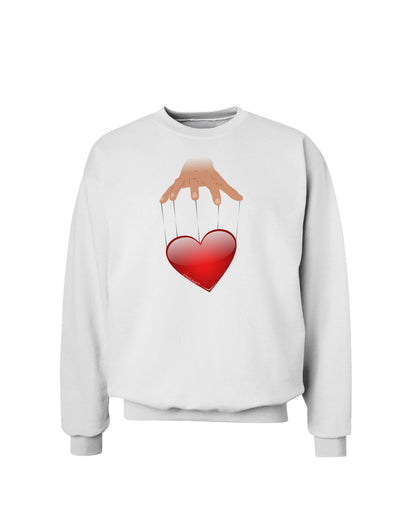 Heart on Puppet Strings Sweatshirt-Sweatshirts-TooLoud-White-Small-Davson Sales