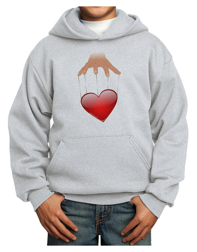 Heart on Puppet Strings Youth Hoodie Pullover Sweatshirt-Youth Hoodie-TooLoud-Ash-XS-Davson Sales