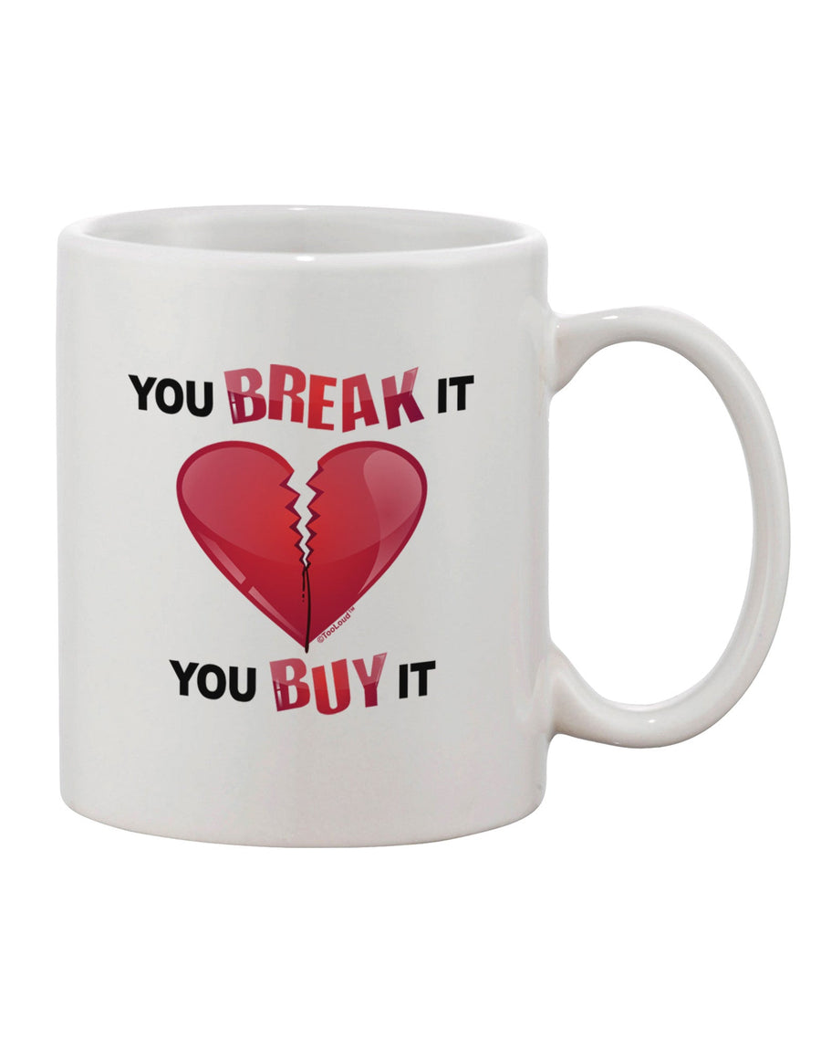 Heart Printed 11 oz Coffee Mug - Expertly Crafted Drinkware-11 OZ Coffee Mug-TooLoud-White-Davson Sales