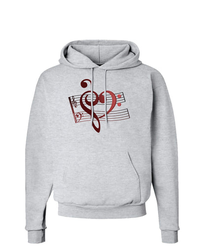 Heart Sheet Music Hoodie Sweatshirt-Hoodie-TooLoud-AshGray-Small-Davson Sales