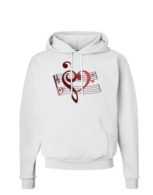 Heart Sheet Music Hoodie Sweatshirt-Hoodie-TooLoud-White-Small-Davson Sales