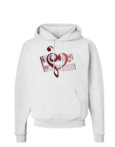 Heart Sheet Music Hoodie Sweatshirt-Hoodie-TooLoud-White-Small-Davson Sales