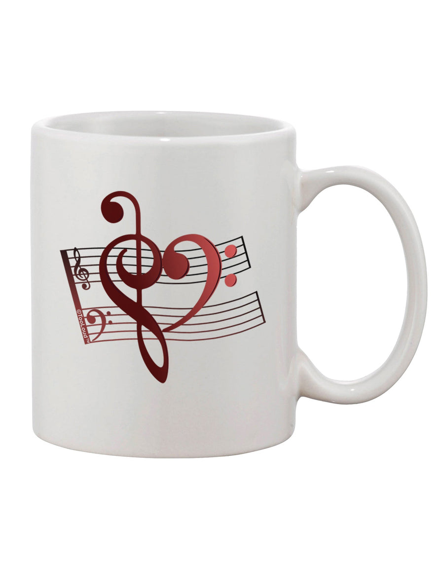 Heart Sheet Music Printed 11 oz Coffee Mug - Exquisite Drinkware Expertise-11 OZ Coffee Mug-TooLoud-White-Davson Sales