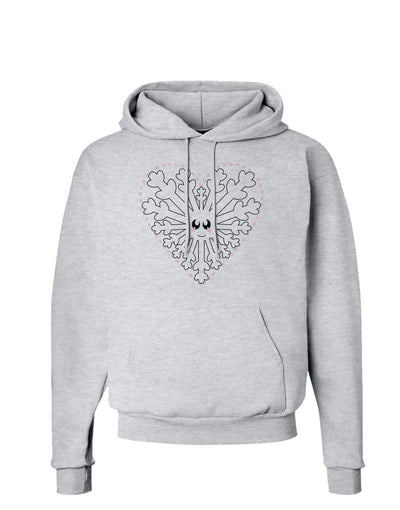 Heart Snowflake Christmas Hoodie Sweatshirt-Hoodie-TooLoud-AshGray-Small-Davson Sales