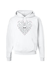 Heart Snowflake Christmas Hoodie Sweatshirt-Hoodie-TooLoud-White-Small-Davson Sales