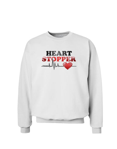 Heart Stopper Sweatshirt-Sweatshirts-TooLoud-White-Small-Davson Sales