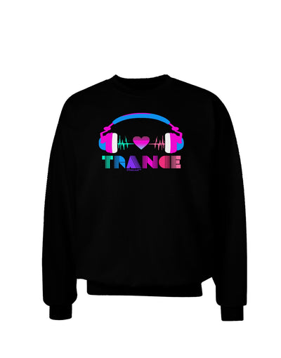 Heart Trance Adult Dark Sweatshirt-Sweatshirts-TooLoud-Black-Small-Davson Sales