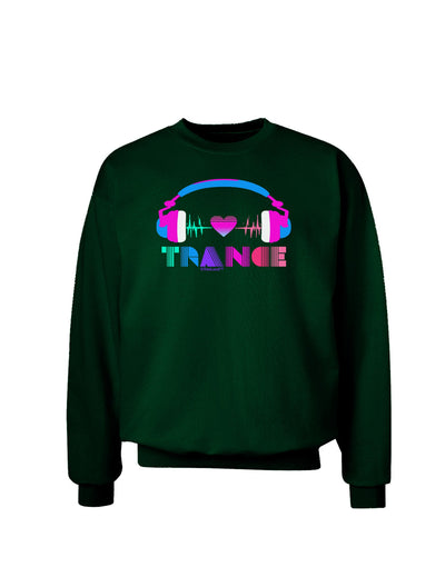 Heart Trance Adult Dark Sweatshirt-Sweatshirts-TooLoud-Deep-Forest-Green-Small-Davson Sales