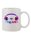 Heart Trance Design 11 oz Coffee Mug - Expertly Crafted Drinkware TooLoud-11 OZ Coffee Mug-TooLoud-White-Davson Sales