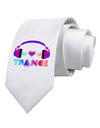 Heart Trance Printed White Necktie