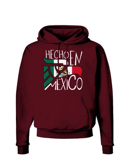 Hecho en Mexico Design - Mexican Flag Dark Hoodie Sweatshirt by TooLoud-Hoodie-TooLoud-Maroon-Small-Davson Sales