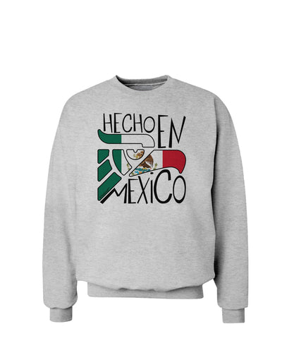 Hecho en Mexico Design - Mexican Flag Sweatshirt by TooLoud-Sweatshirts-TooLoud-AshGray-Small-Davson Sales