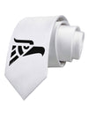 Hecho en Mexico Eagle Symbol Printed White Necktie by TooLoud