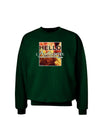 Hello Autumn Adult Dark Sweatshirt-Sweatshirts-TooLoud-Deep-Forest-Green-Small-Davson Sales