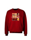 Hello Autumn Adult Dark Sweatshirt-Sweatshirts-TooLoud-Deep-Red-Small-Davson Sales