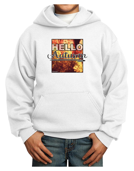 Hello Autumn Youth Hoodie Pullover Sweatshirt-Youth Hoodie-TooLoud-White-XS-Davson Sales