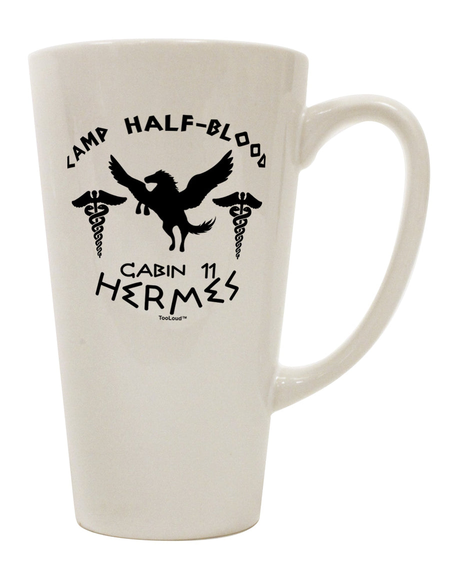 Hermes-inspired Conical Latte Coffee Mug - Perfect for Camp Half Blood Cabin 11 Enthusiasts by TooLoud-Conical Latte Mug-TooLoud-White-Davson Sales