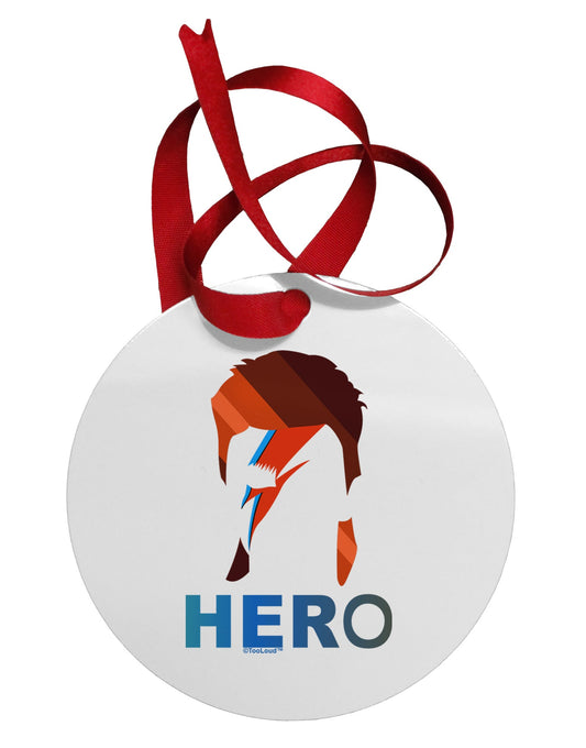 Hero of the Weirdos Circular Metal Ornament by TooLoud-Ornament-TooLoud-White-Davson Sales