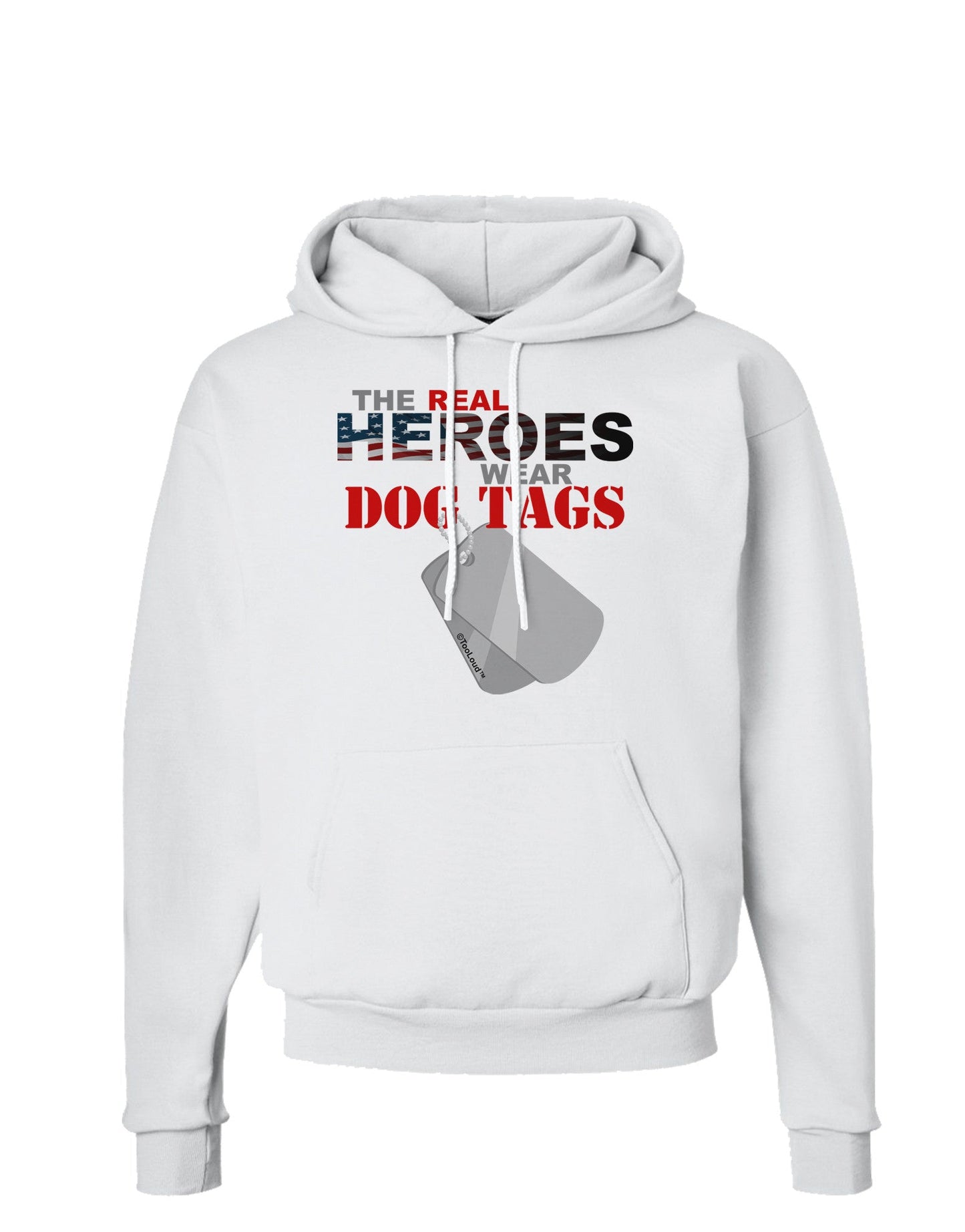 Heroes Dog Tags Hoodie Sweatshirt-Hoodie-TooLoud-White-Small-Davson Sales