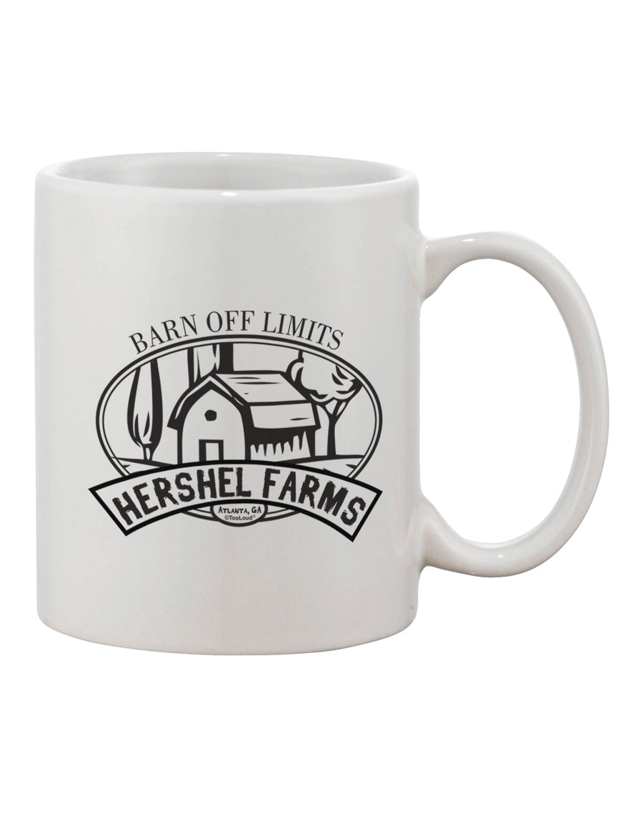 Hershel Farms Exquisite 11 oz Coffee Mug - Crafted by a Drinkware Expert-11 OZ Coffee Mug-TooLoud-White-Davson Sales