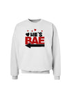 He's BAE - Left Arrow Sweatshirt-Sweatshirts-TooLoud-White-Small-Davson Sales