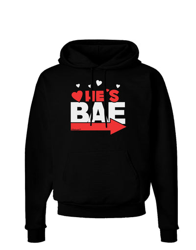 He's BAE - Right Arrow Dark Hoodie Sweatshirt-Hoodie-TooLoud-Black-Small-Davson Sales