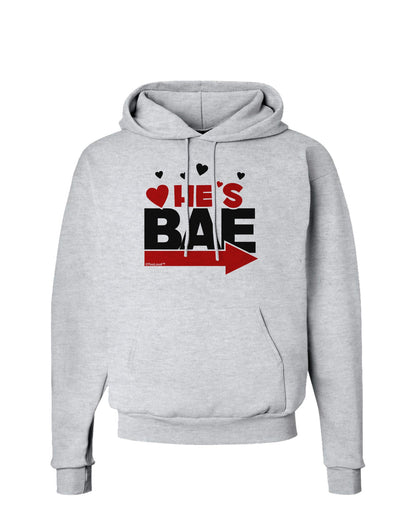 He's BAE - Right Arrow Hoodie Sweatshirt-Hoodie-TooLoud-AshGray-Small-Davson Sales